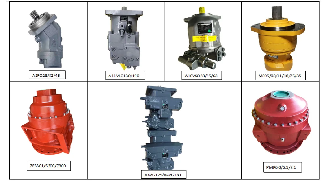 Jeil Jmf 29/33/36/43/47/53/64/80/151 Swing Hzmd Dh55 Rotary Group Cylinder Block Pistons Valve Plate Shaft Hydraulic Motor Pump Parts